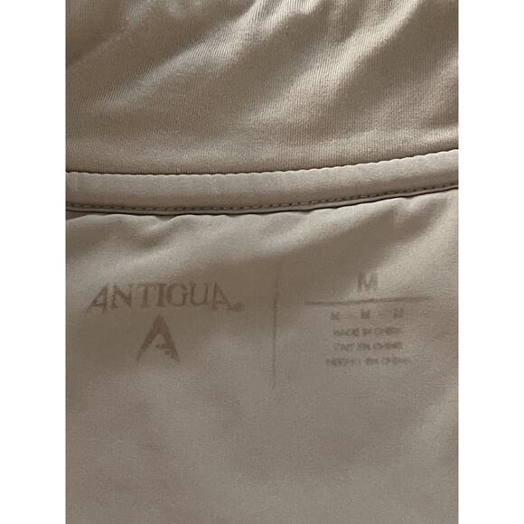 Antigua Oakland Raiders NFL 1/4 Zip Fleece Pullover Oatmeal Cream Size Medium - Picture 8 of 12